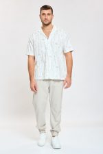 ח. מכופתרת מודפסת