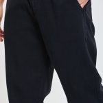 מכנס ארוג עם גומי