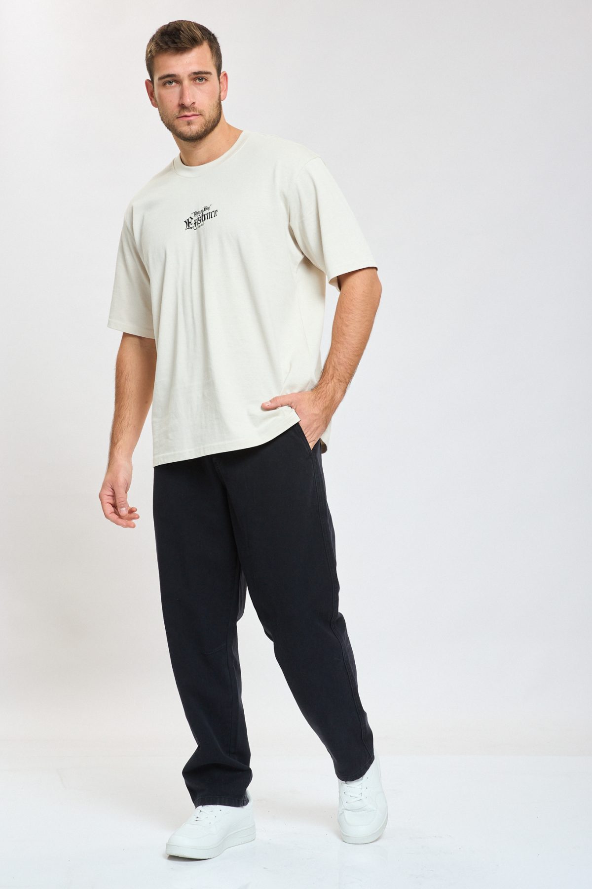 ⁦מכנס ארוג עם גומי⁩ – תמונה ⁦3⁩