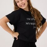 חולצה רחבה עם הדפס