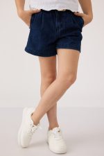 מכנס  ג'ינס קצר עם חגורה