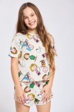 ⁦פיג'מה סנופי בנות⁩ – תמונה ⁦2⁩