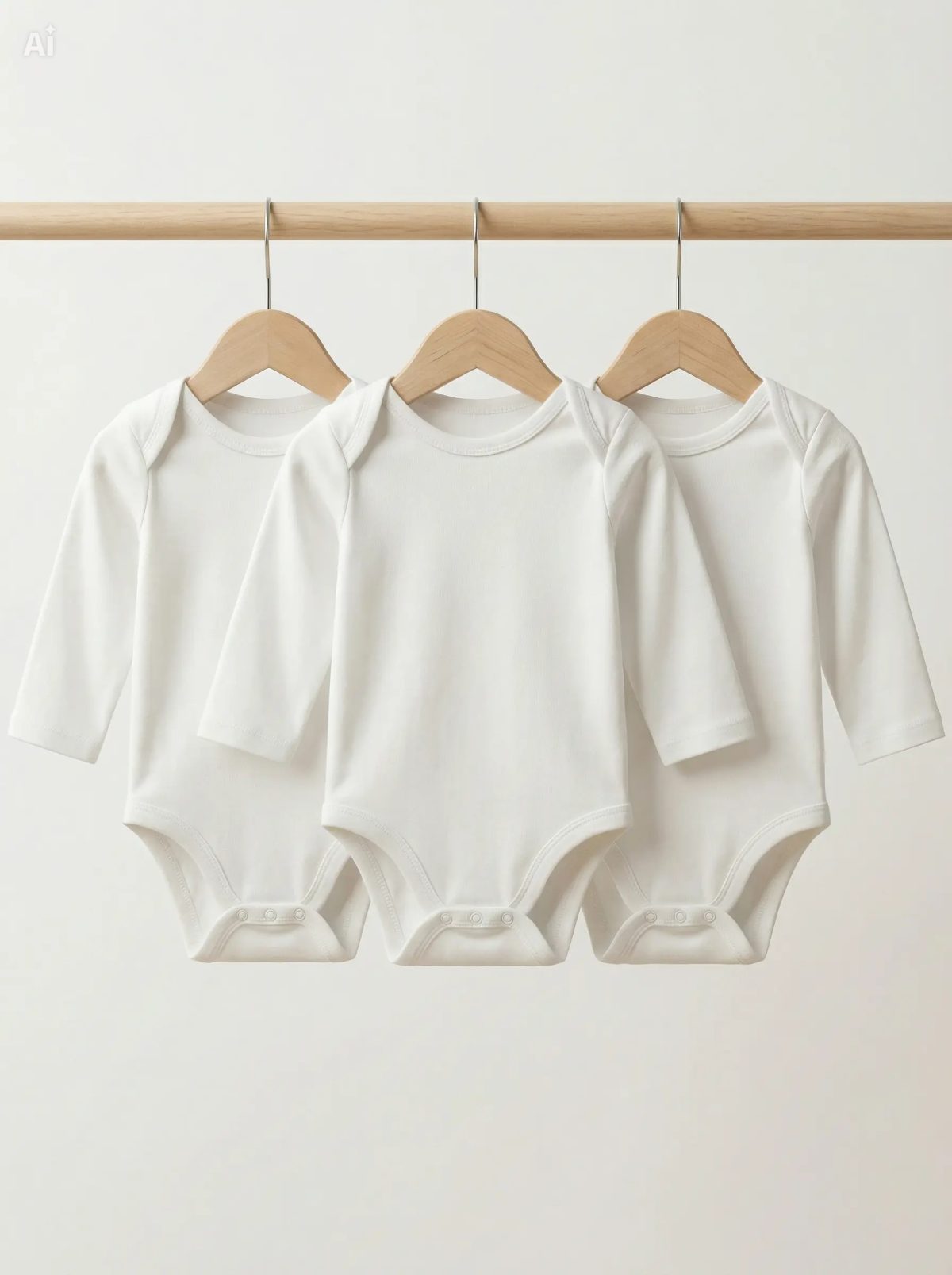 ⁦שלישיית בגדי גוף שרוול ארוך⁩ – תמונה ⁦2⁩