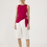 גופיית סריג עם קשירה
