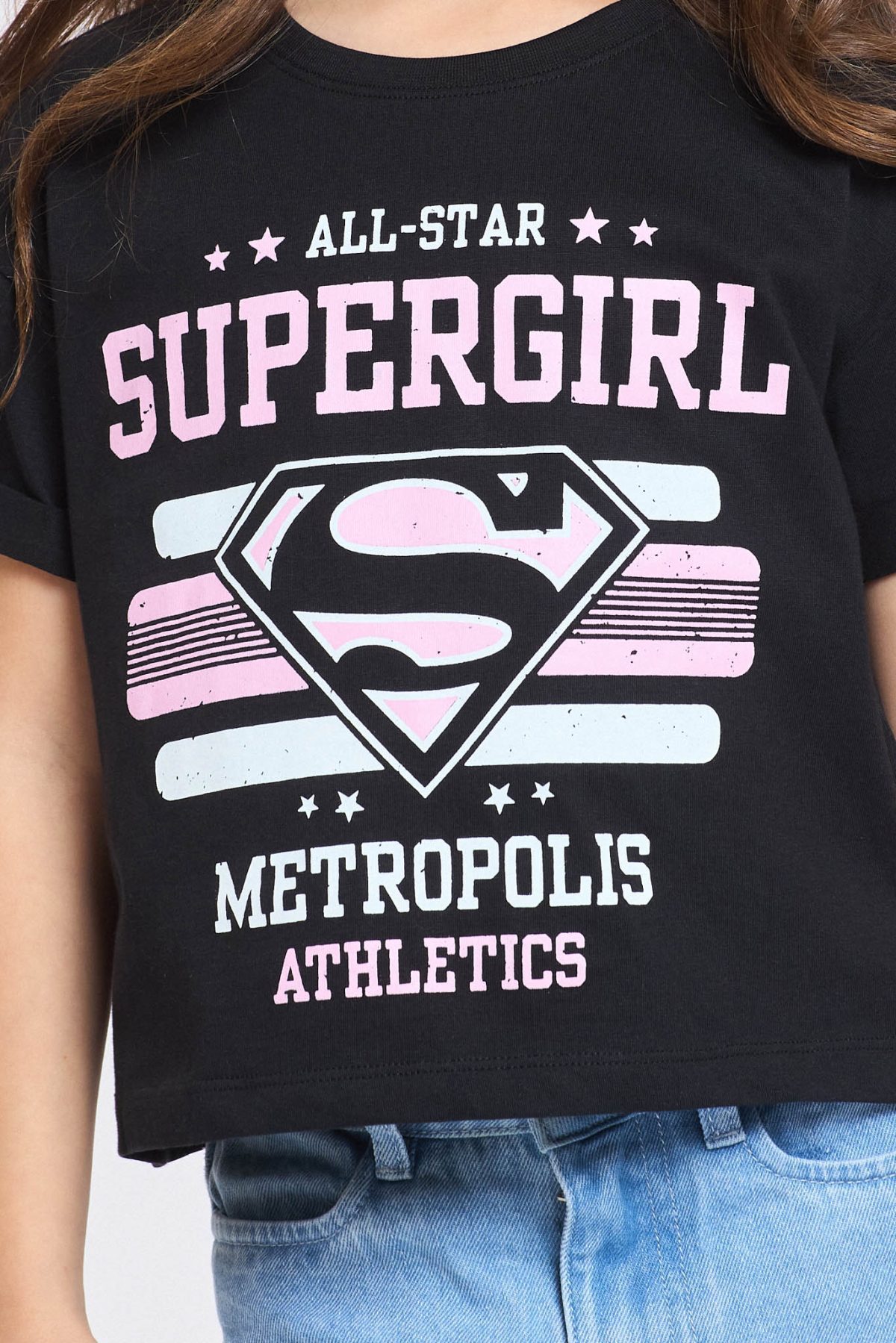 ⁦ח. עם הדפס Supergirl⁩ – תמונה ⁦3⁩