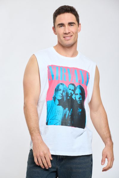גופייה עם הדפס NIRVANA