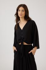 ח. מכופתרת עם קשירה – תמונה 2