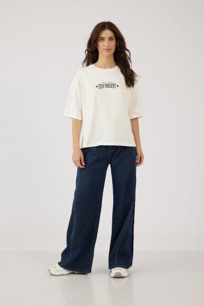 חולצה Oversize מודפסת