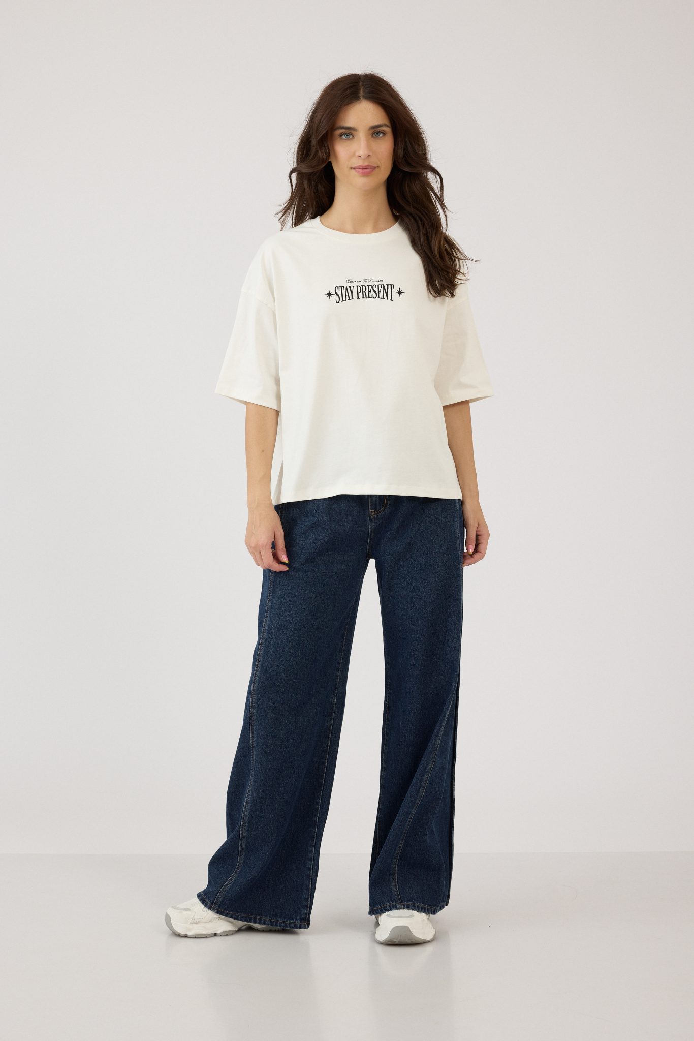 חולצה Oversize מודפסת חולצה Oversize מודפסת