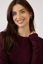 ⁦חולצה סרוגה שרוול ארוך⁩ – תמונה ⁦2⁩